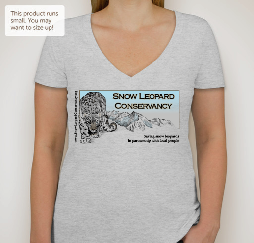 Snow Leopard Conservancy Fundraiser - unisex shirt design - front