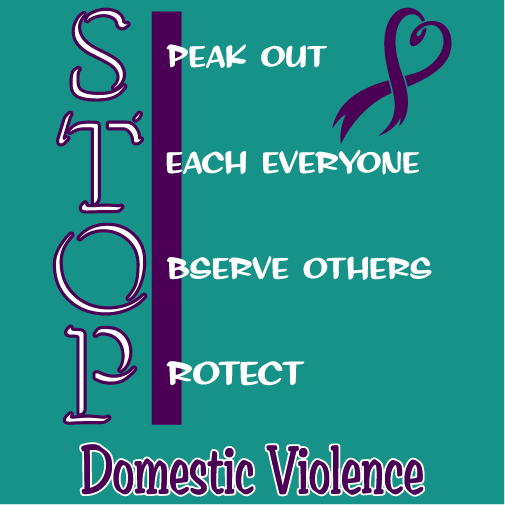 Domestic Violence Awareness shirt design - zoomed