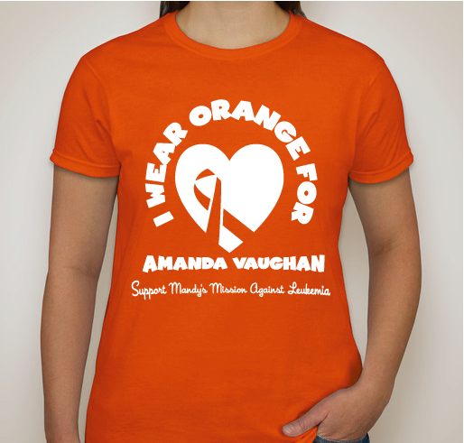 Mandy's Mission Against Leukemia Fundraiser - unisex shirt design - front