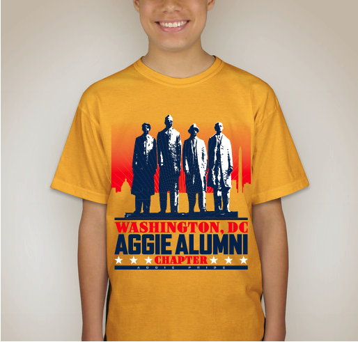 North Carolina A&T Alumni Association - Washington,DC Chapter Fundraiser - unisex shirt design - back