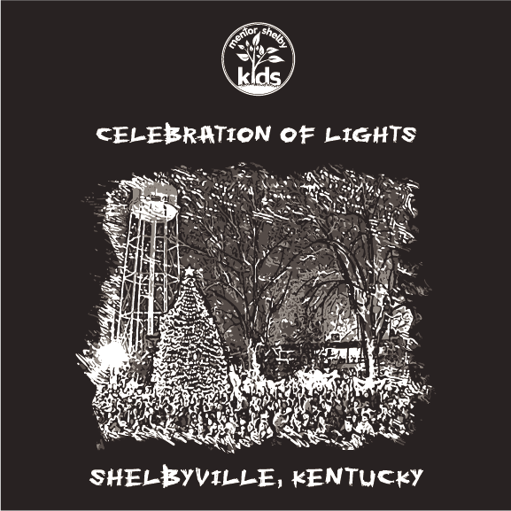 Celebration of Lights T-Shirt - Mentor Shelby Kids Fundraiser shirt design - zoomed