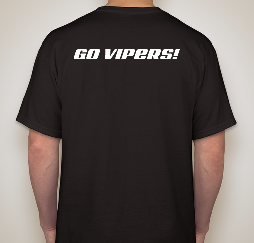 Let's Go Vipers! Fundraiser - unisex shirt design - back