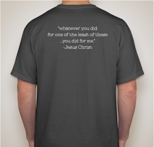 Serve16 Fundraiser - unisex shirt design - back