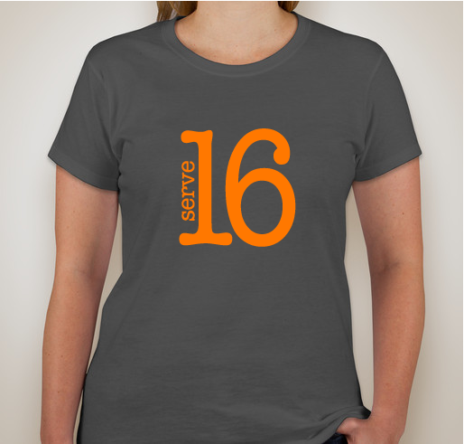 Serve16 Fundraiser - unisex shirt design - front