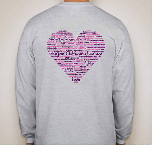 Hope For Harper Fundraiser - unisex shirt design - back