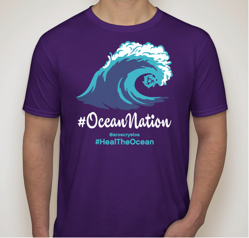 URGENT: Heal the Oceans with Dolphin Man Aros Crystos Fundraiser - unisex shirt design - front