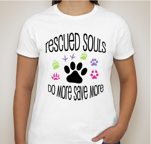 Rescued Souls Fundraiser - unisex shirt design - front