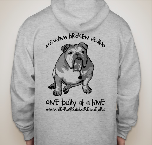 Detroit Bulldog Rescue Fundraiser Fundraiser - unisex shirt design - back