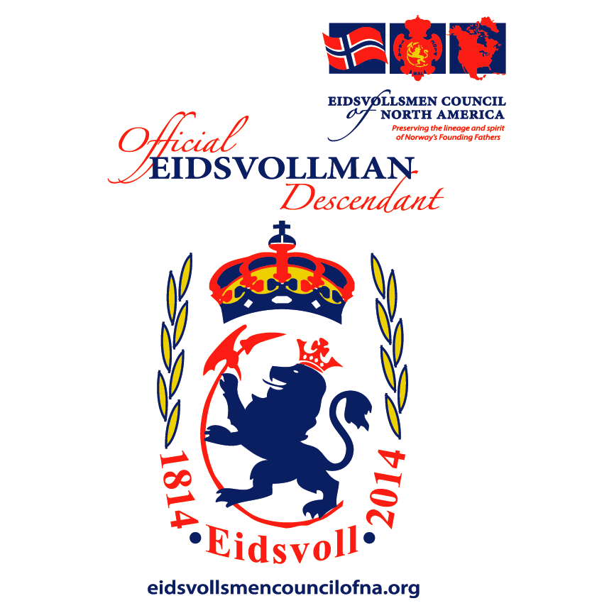 Eidsvollsmen Council of North America | Official Descendant T-Shirts shirt design - zoomed