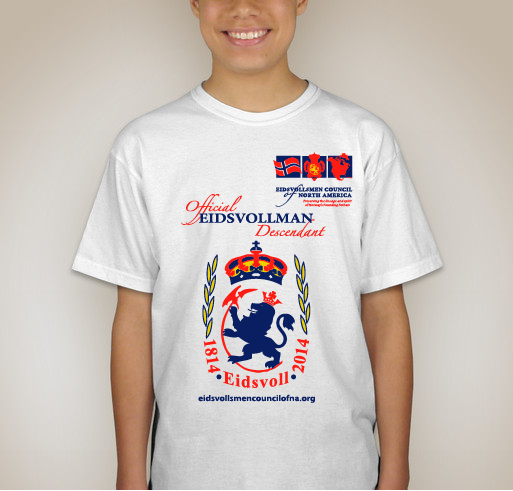 Eidsvollsmen Council of North America | Official Descendant T-Shirts Fundraiser - unisex shirt design - back