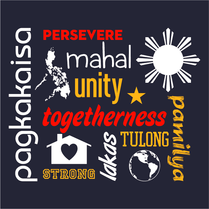 Typhoon Haiyan Relief shirt design - zoomed