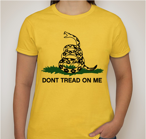 Gadsden Flag Shirt Fundraiser - unisex shirt design - front