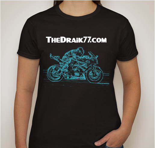 TheDraik77.com Race Fund Fundraiser - unisex shirt design - front