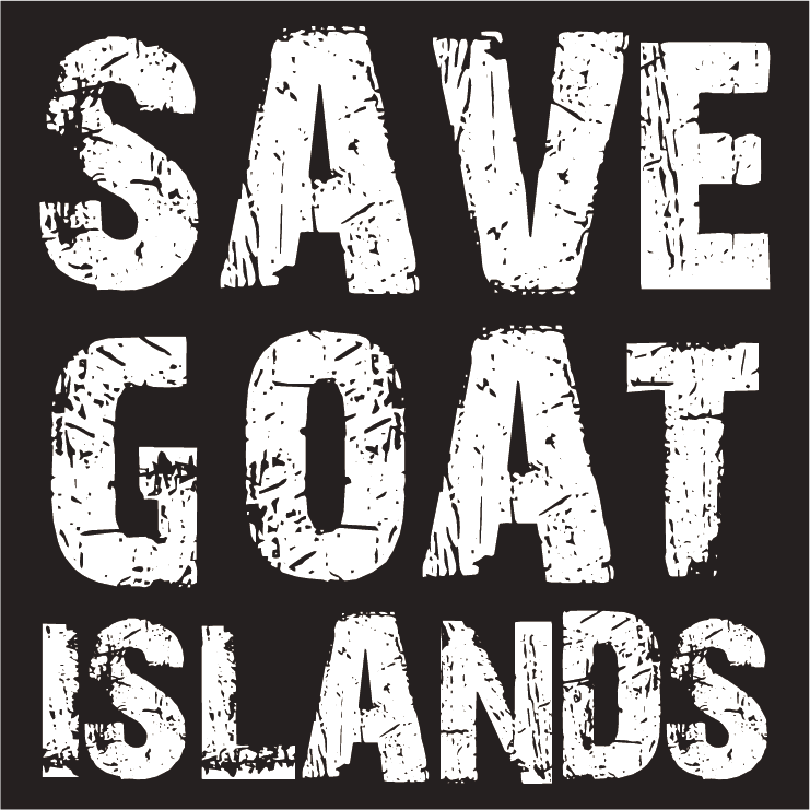 Save Goat Islands shirt design - zoomed