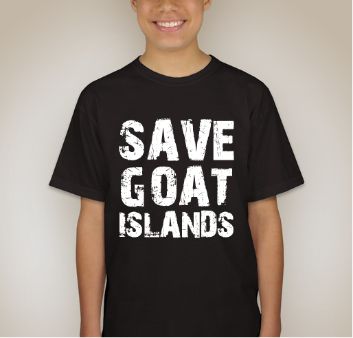 Save Goat Islands Fundraiser - unisex shirt design - back