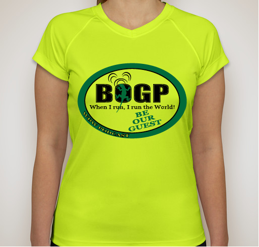 Be Our Guest Podcast Running Squad Fundraiser - unisex shirt design - front