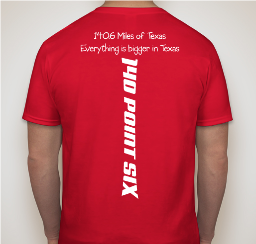 Tri 4 a Hand Up 140.6 Texas Training T-shirt Fundraiser - unisex shirt design - back
