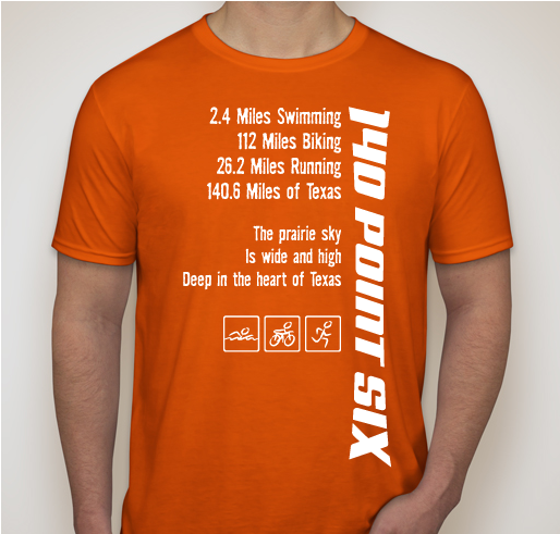 Tri 4 a Hand Up 140.6 Texas Training T-shirt Fundraiser - unisex shirt design - front