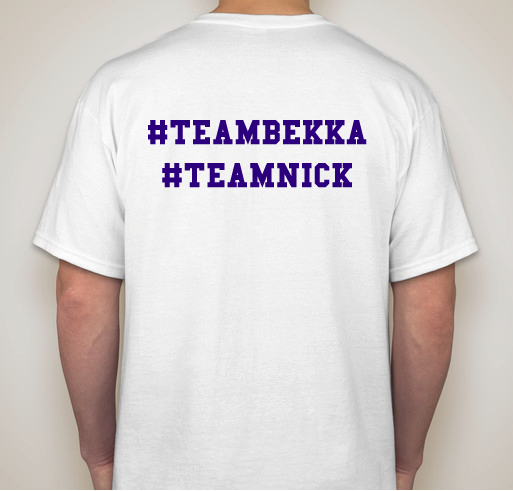 Bekka and Nick's Benefit Fundraiser - unisex shirt design - back