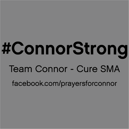 #ConnorStrong Fundraiser shirt design - zoomed