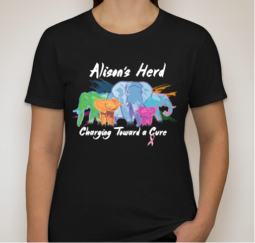 Alison's Herd- Charging Toward a Cure Fundraiser - unisex shirt design - front