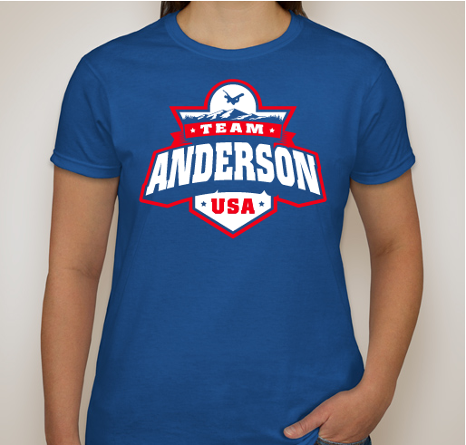 Team Anderson USA Fundraiser - unisex shirt design - front