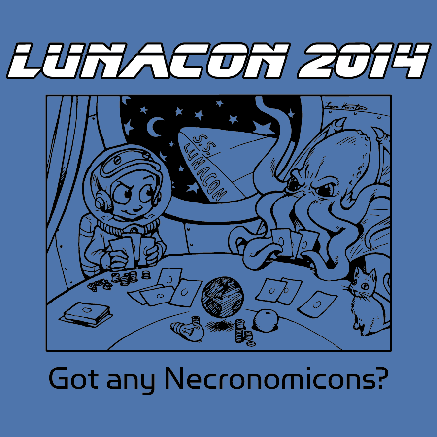 Lunacon 2014 shirt design - zoomed