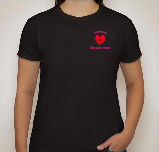 Zane Oakley Wenger CHD Awareness Campaign Fundraiser - unisex shirt design - front