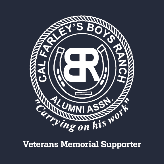 Cal Farley's Boys Ranch Alumni Association (CFBRAA) Veterans Memorial Fund shirt design - zoomed