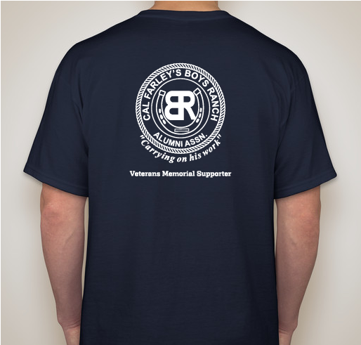 Cal Farley's Boys Ranch Alumni Association (CFBRAA) Veterans Memorial Fund Fundraiser - unisex shirt design - back