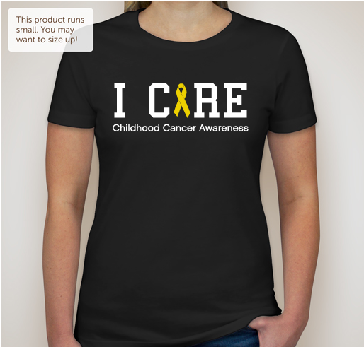 Who Cares - Childhood Cancer Awareness Fundraiser - unisex shirt design - back