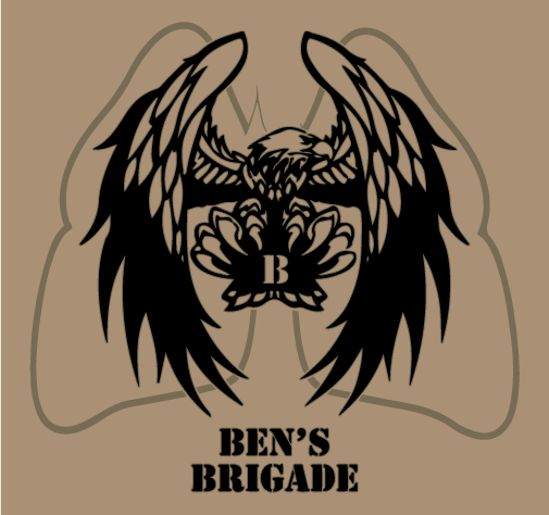 Ben's Brigade - Fighting to Cure Cystic Fibrosis shirt design - zoomed