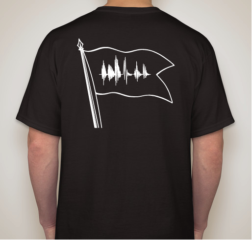 Black Flag Nation Ent. Radio! Independent Radio for Independent Artists! Fundraiser - unisex shirt design - back
