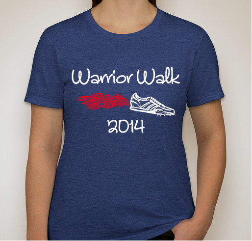 Warrior Walk 2014 Fundraiser - unisex shirt design - front