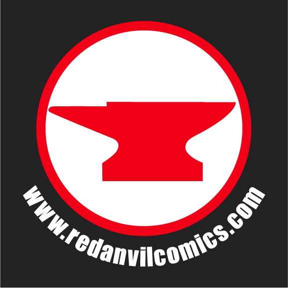 Red Anvil Comics Launch shirt design - zoomed