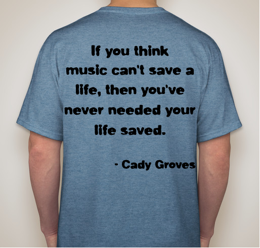 Cady Groves T-Shirts Fundraiser - unisex shirt design - back