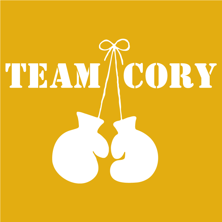 Funding the Fight: TEAM CORY shirt design - zoomed