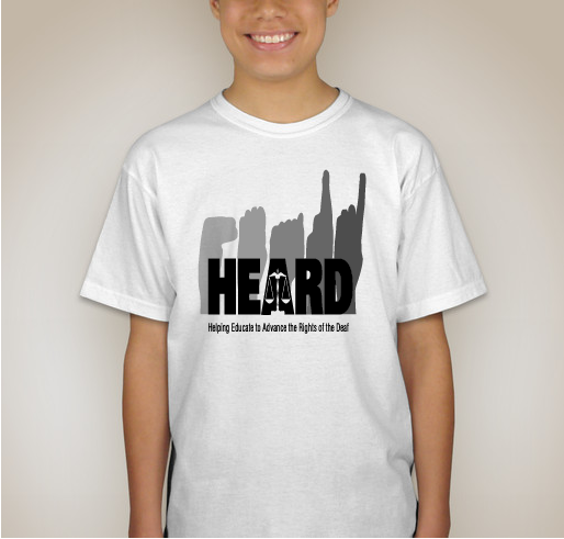 Take A Stand & Be HEARD! Fundraiser - unisex shirt design - back