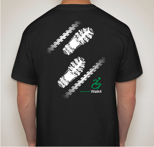 Walk4 - Spinal Cord Injury Cure - W. M. Keck Center - Rutgers University Fundraiser - unisex shirt design - back
