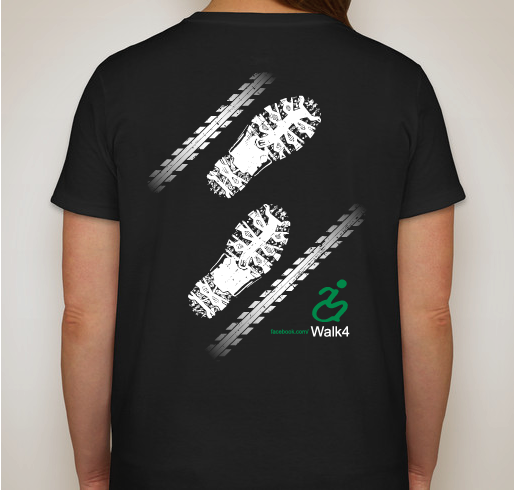 Walk4 - Spinal Cord Injury Cure - W. M. Keck Center - Rutgers University Fundraiser - unisex shirt design - back