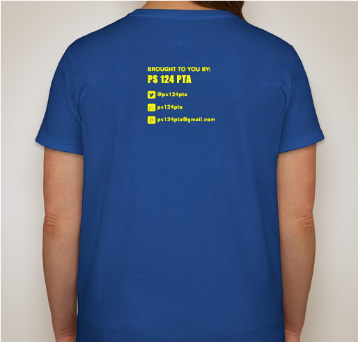 PS 124 Brooklyn PTA Fundraiser - unisex shirt design - back