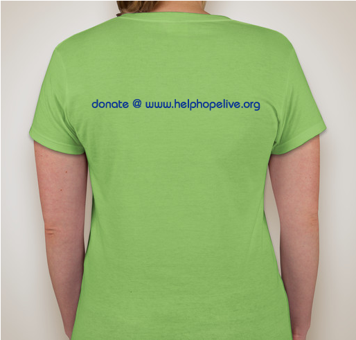 HelpHOPELive for Rachael Manraj Fundraiser - unisex shirt design - back