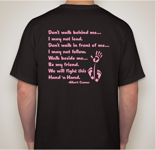 Fight for a cure Fundraiser - unisex shirt design - back