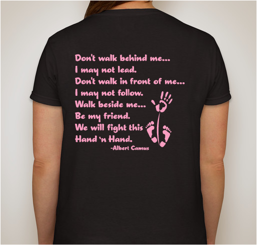 Fight for a cure Fundraiser - unisex shirt design - back