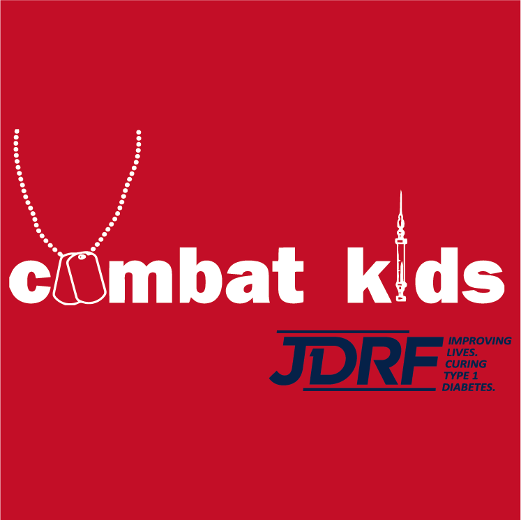 Combat Kids Military families sticking together to fight for a cure for diabetes shirt design - zoomed