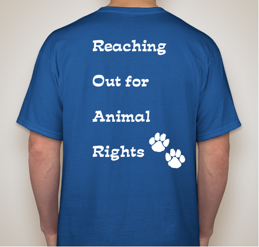 PS/MS 200's R.O.A.R- Reaching Out for Animal Rights Fundraiser - unisex shirt design - back