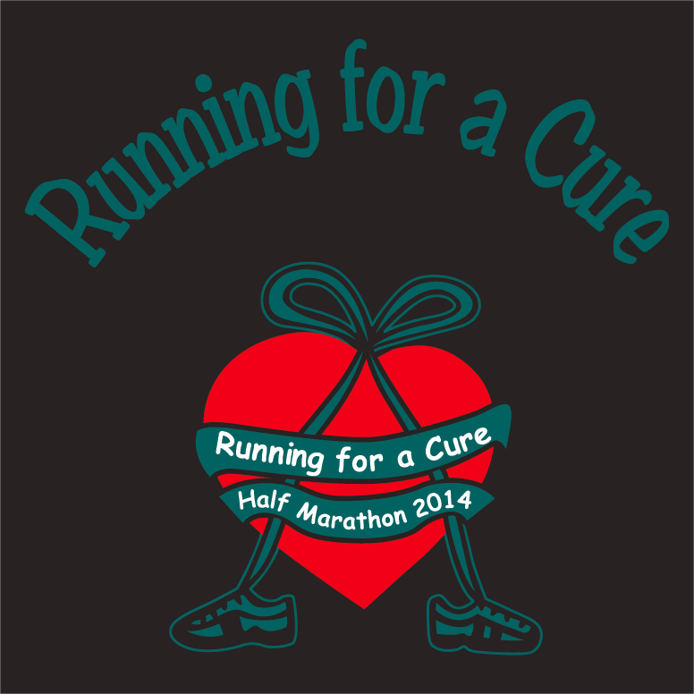 Running for a Cure for Batten Disease shirt design - zoomed
