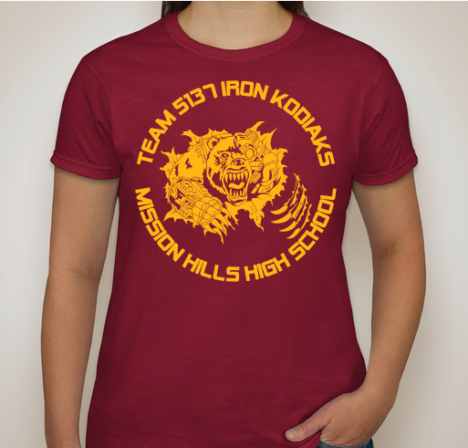 FIRST Robotics Team #5137: Iron Kodiaks Fundraiser - unisex shirt design - front