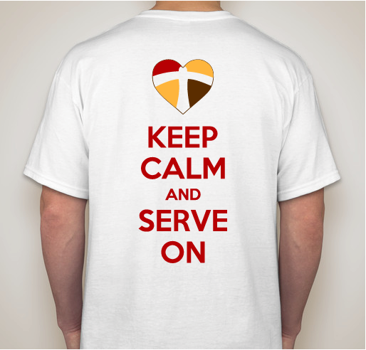 Franciscans for the Poor - let's make a difference together! Fundraiser - unisex shirt design - back
