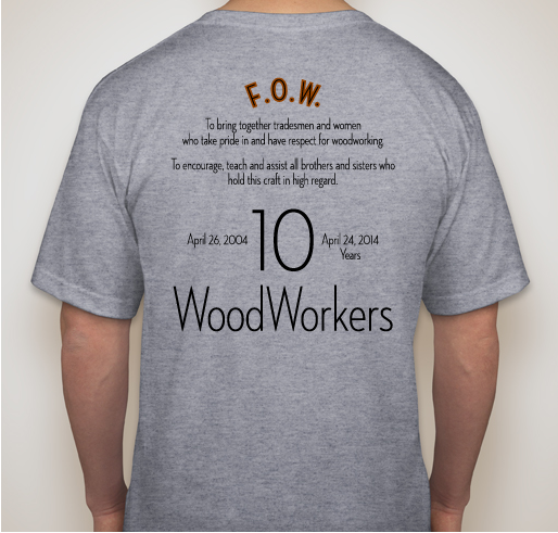 FOW 10th Anniversary Party Fundraiser Fundraiser - unisex shirt design - back
